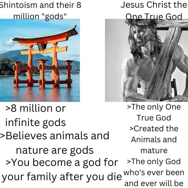 Shintoism And Their 8 Jesus Christ The Million "gods" >8 Million Or ...