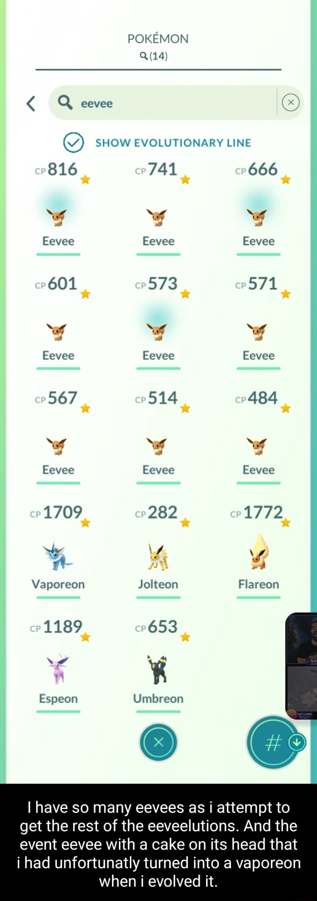 POKEMON eevee SHOW EVOLUTIONARY LINE cP666 Eevee Eevee Eevee 601 573 ...