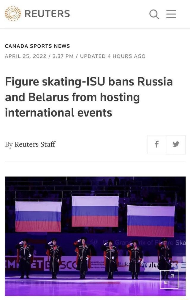 All The RuSSian And Belarusian Athletes Should Be Banned From Every ...