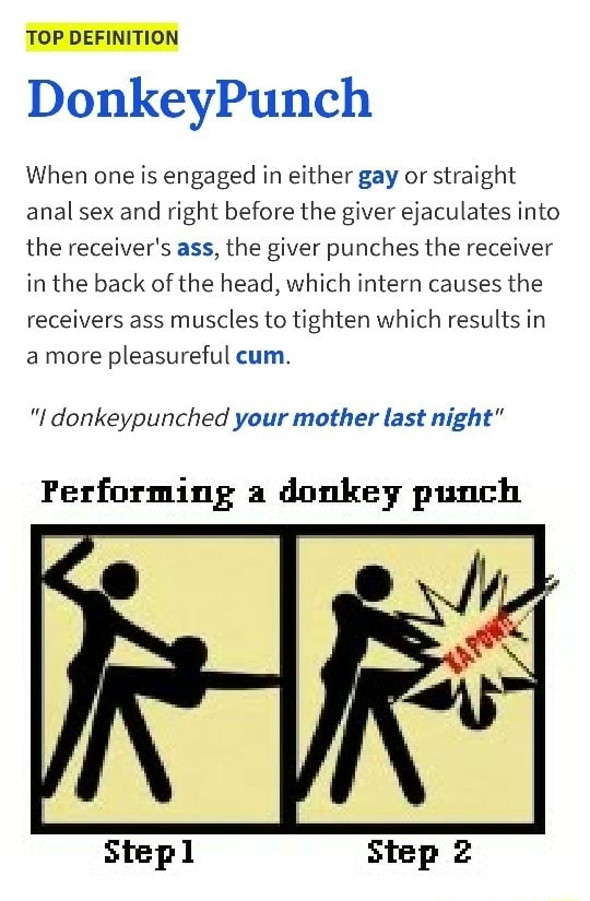 What Is The Definition Of Donkey Punch