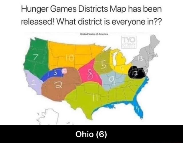 Hunger Games Districts Map has been released! What district is everyone ...