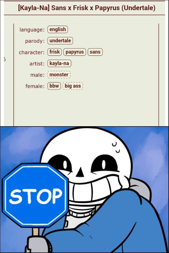 [Kayla-Na] Sans x Frisk x Papyrus (Undenale) language: parody ...