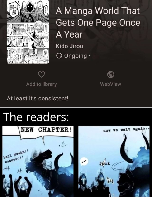 A Manga World That I Gets One Page Once A Year Kido Jirou Ongoing Add