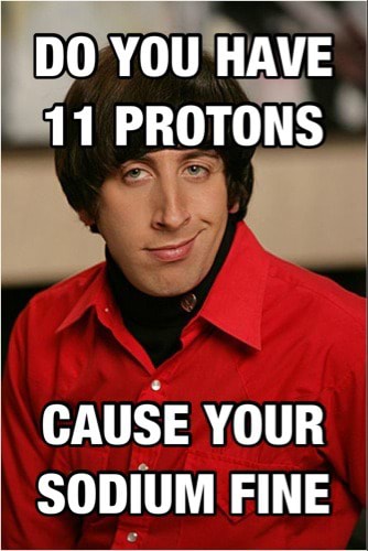 Has 11 protons what What element