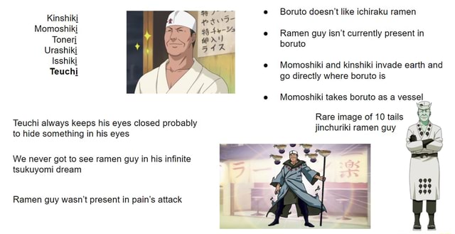 E Boruto doesn't like ichiraku ramen Kinshikj Momoshiki e Ramen guy isn ...