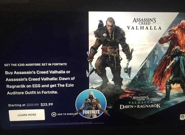 Assassins Valhalla Get The Ezio Auditore Set In Fortnite Buy Assassins