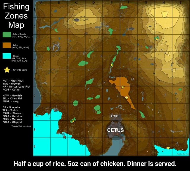 Fishing Zones Map Map (wa, nor) * -Favorite Spots KUT - Khut-Khut YOG ...