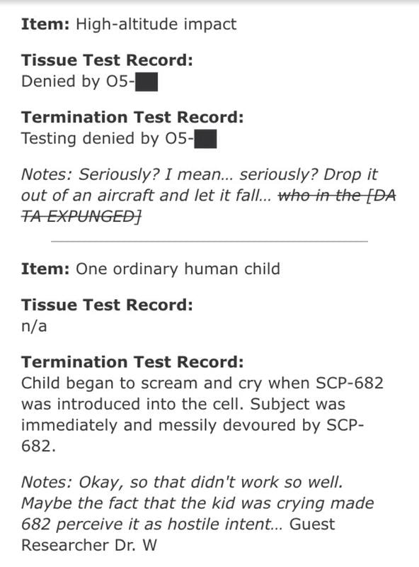 Item High Altitude Impact Tissue Test Record Denied By 05 Termination Test Record Testing Denied By 05 Notes Seriously I Mean Seriously Drop It Out Of An Aircraft And Let It Fall Whe Eﬁ Hae Eba