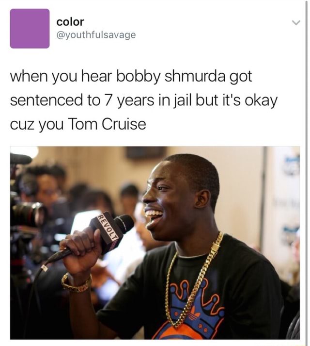 bobby shmurda tom cruise meme