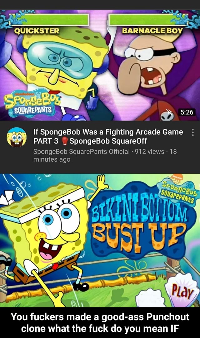 spongebob 2 player games fighting game