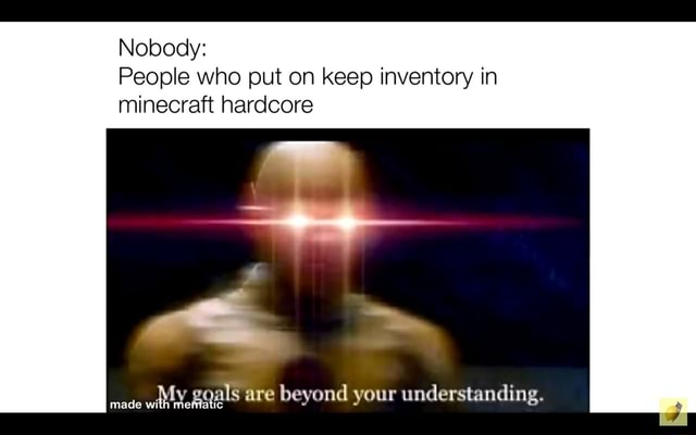 Nobody People Who Put On Keep Inventory In Minecraft Hardcore Mace With Are Beyond Your Understanding