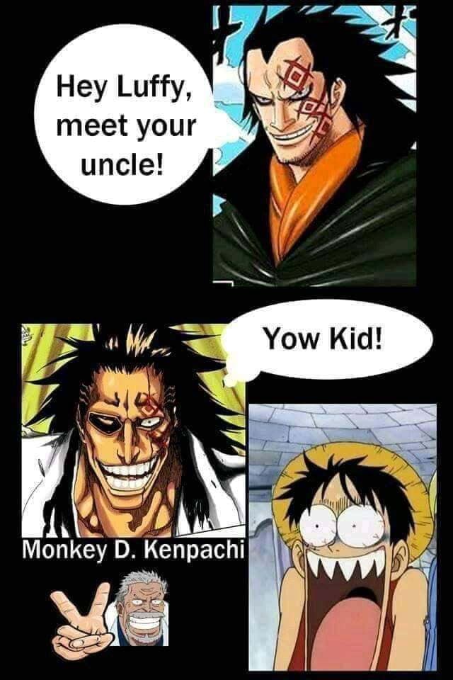 Hey Luffy Meet Your Uncle Yow Monkey D Kenpachi