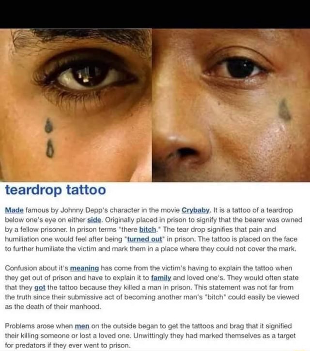 39 Beautiful Teardrop Tattoos and What They Mean  AuthorityTattoo