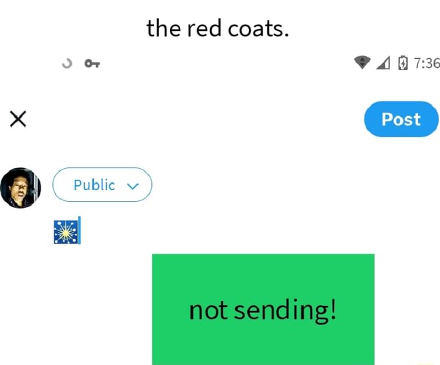 The red coats. Post OF Public not sending! iFunny Brazil