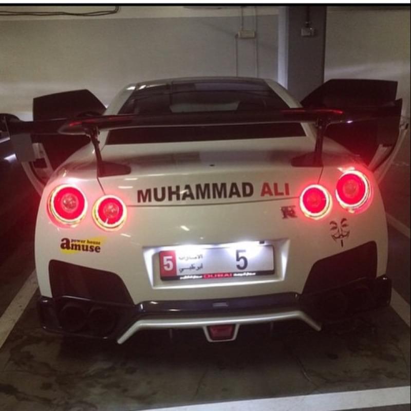 Ала автомобиля. Nissan GTR Muhammad Ali. Nissan GTR 35 Muhammad Ali.