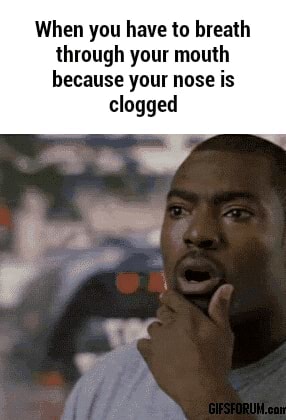 Why can you breathe through your mouth when your nose is clogged?