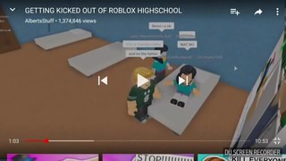 V Getting Kicked Out Of Roblox Highschool E - albertsstuff roblox high school