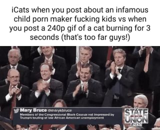 Cats when you post about an infamous child porn maker fucking kids ...