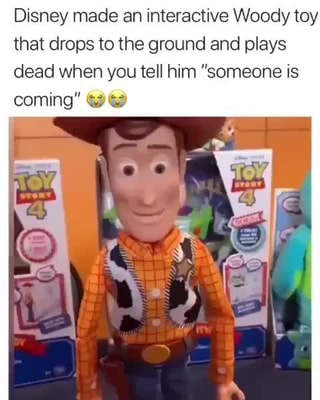 someone is coming woody toy