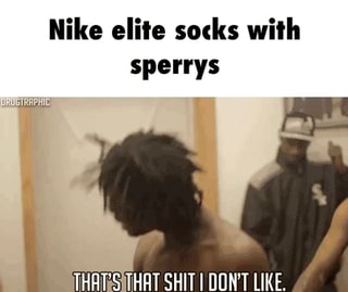 nike elite socks with sperrys