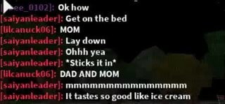 Roblox Sex Ew Ok How Get On The Bed Lilcanuck06 Mom Leader Down Yea Aiyant Sticks It In - roblox slav outfit