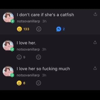 I Don T Care If She S A Catfish Notsovanillarp 3 I Ifunny