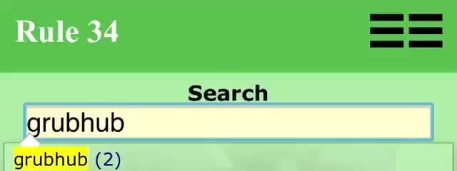 Rule 34 Search grubhub - iFunny