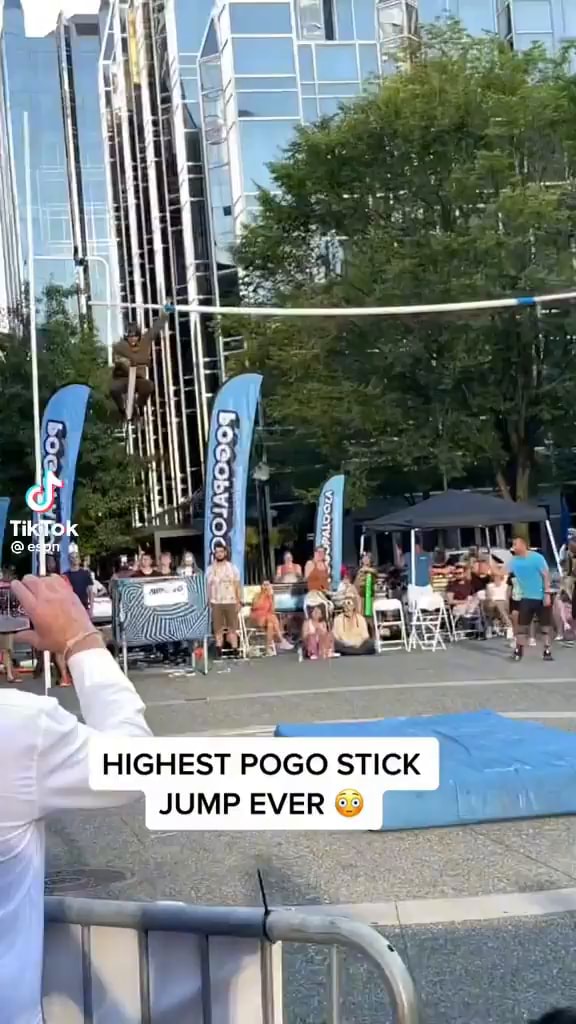 HIGHEST POGO STICK JUMP EVER iFunny