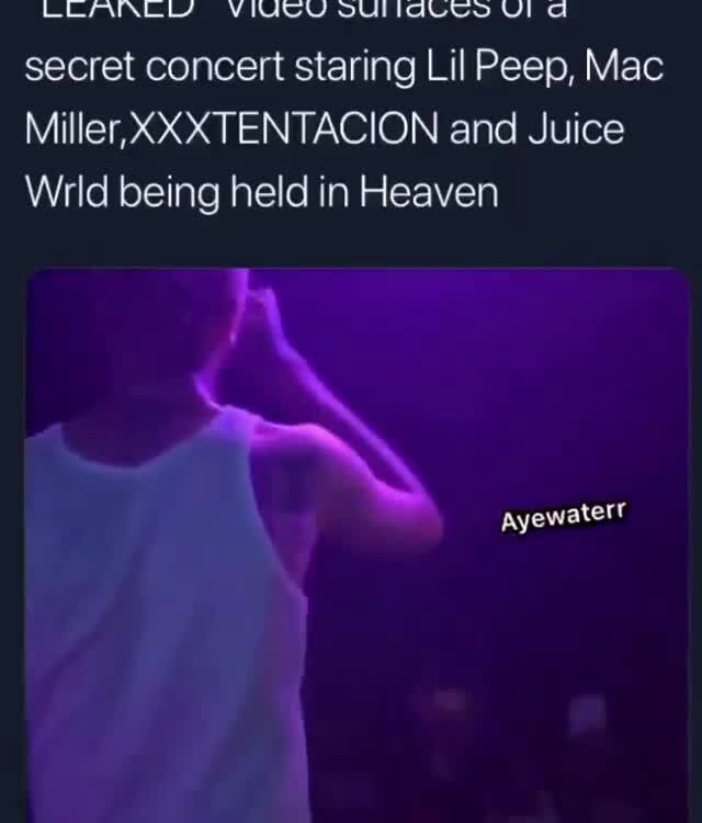 *leaked* Video Surfaces Of A Secret Concert Staring Lil Peep, Mac 