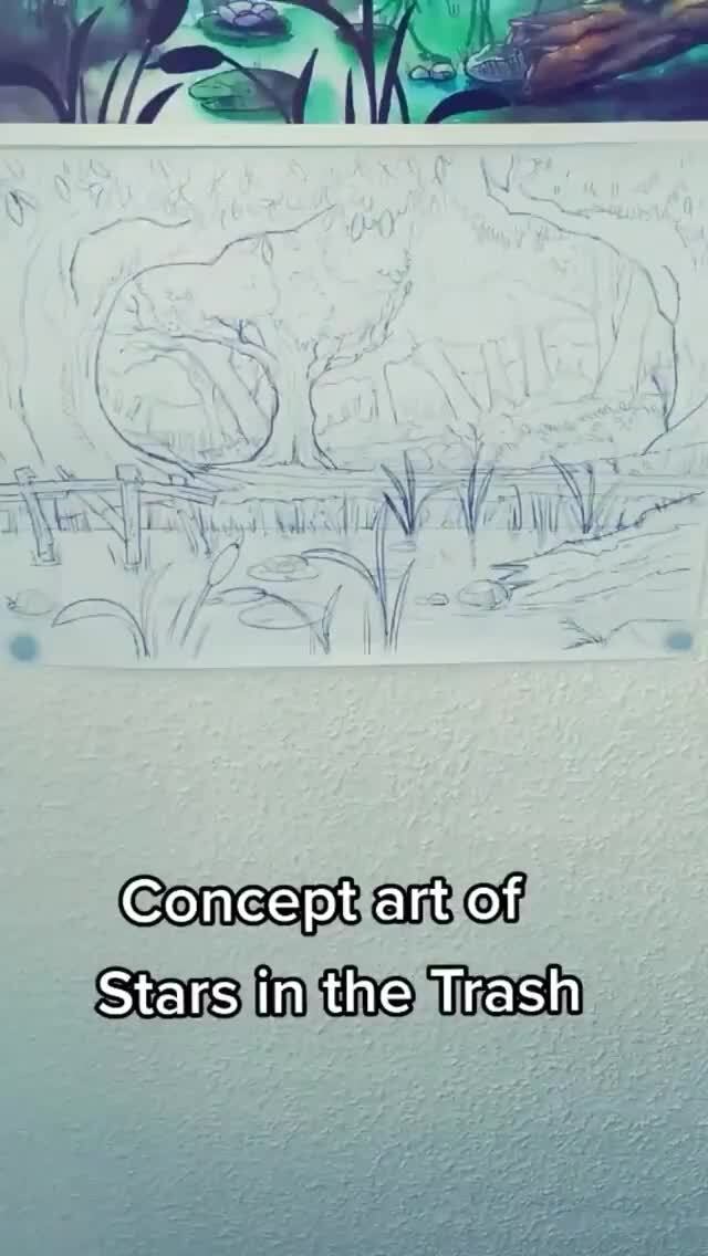 Concept art of Stars in the Trash Concept art of Stars in the Trash