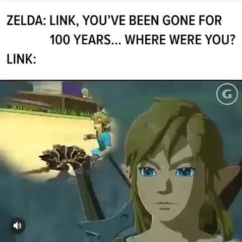 ZELDA: LINK, YOU’VE BEEN GONE FOR 100 YEARS... WHERE WERE YOU? LINK ...