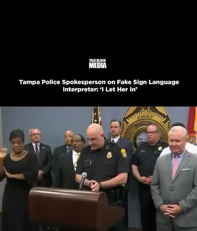 Tampa Police Spokesperson on Fake Sign Language Interpreter 'I Let Her