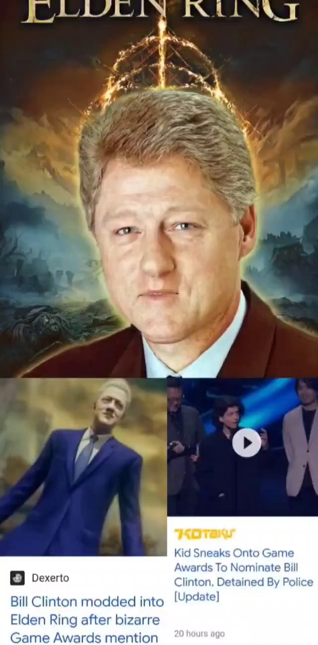 So Who Is The Game Awards' 'Elden Ring' Bill Clinton Kid?