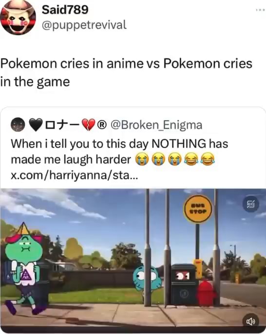 @puppstrevival Pokemon cries in anime vs Pokemon cries in the game ...