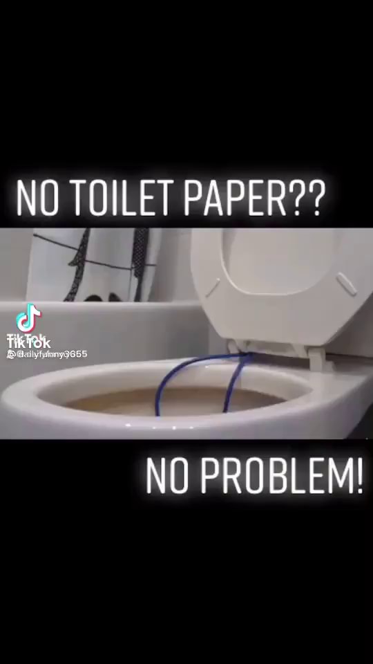 NO TOILET PAPER?? TikTOK NO PROBLEM! iFunny