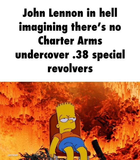 John Lennon In Hell Imagining Theres No Charter Arms Undercover 38 Special Revolvers John 