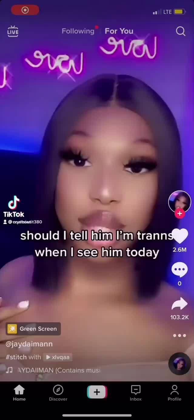 LIE CO Following For You Q TikTok should I tell him tranng) when see ...