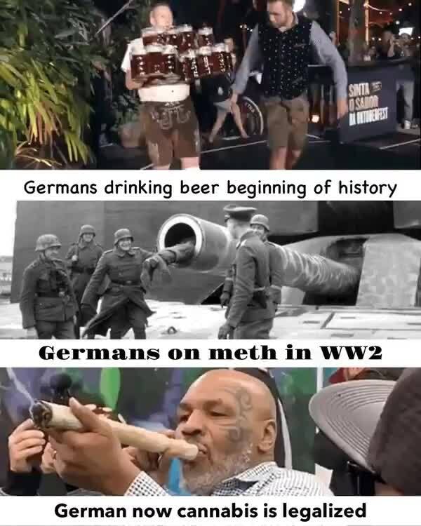 Germans drinking beer beginning of history Om iFunny