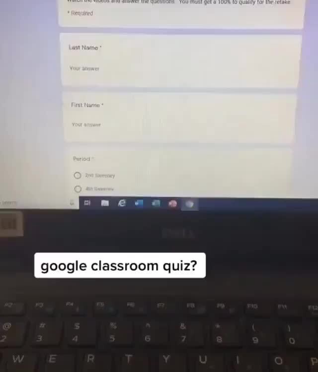 Google classroom quiz? iFunny