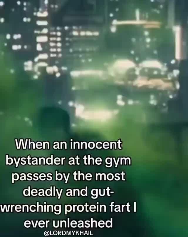 When an innocent bystander at the gym passes by the most deadly and gut