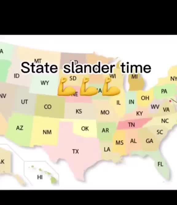 State slander time ID NY A PA WV NE uT OH co W va KS MO KY NC AZ NM OK