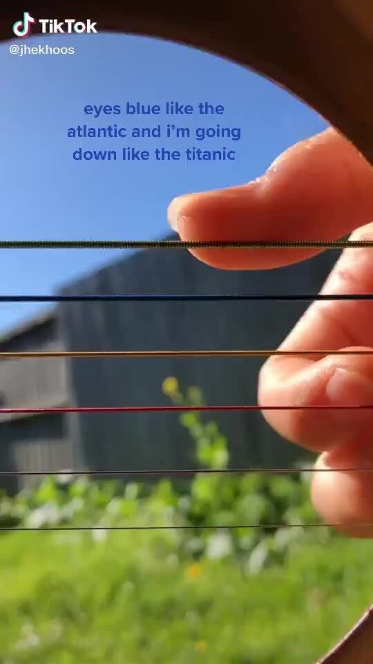 Ch TikTok eyes blue like the atlantic and i'm going down like the