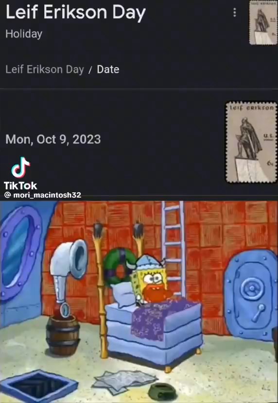 Leif Erikson Day Holiday Leif Erikson Day Date Mon Oct 9 2023