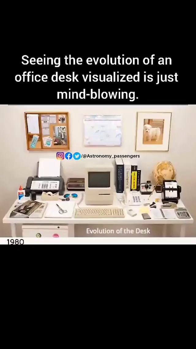 Seeing the evolution of an office desk visualized is just mindblowing