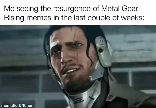 Me seeing the resurgence of Metal Gear Rising memes in the last couple ...