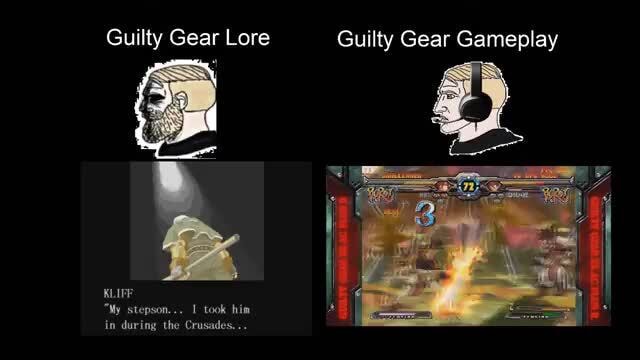 Guilty Gear Lore Guilty Gear Gameplay KLIFF My Stepson Took Him In During The Crusades IFunny