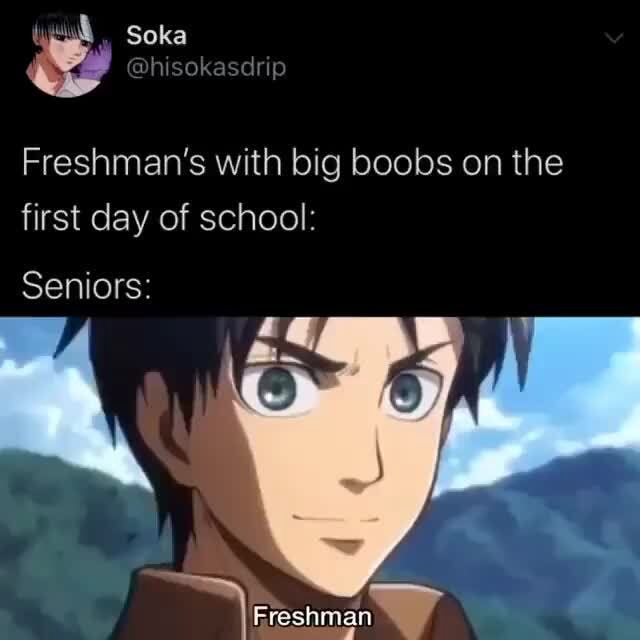 Freshman''s with big boobs on the first day of school: Seniors: - iFunny