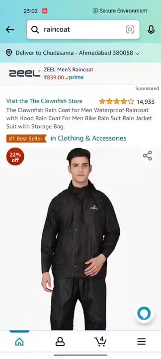 2302 Secure Environment Q raincoat a 