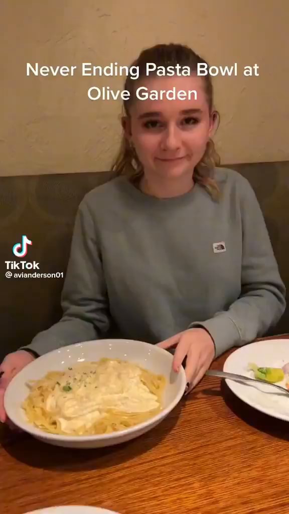Never Ending Pasta Bowl at Olive Garden TikTok iFunny