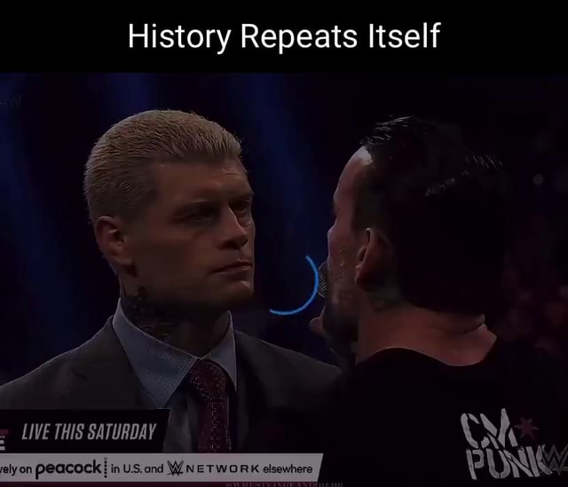 History Repeats Itself LIVE THIS SATURDAY : Ne ely on peacock: in US ...